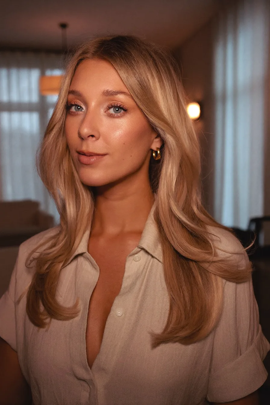 Soft Layered Above-Shoulder Shag Haircut with Face-Framing Pieces