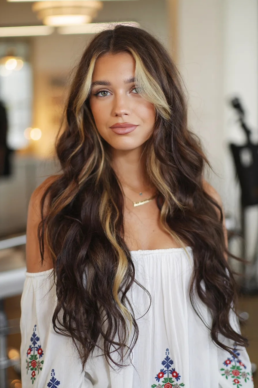 Messy Above-Shoulder Shag with Soft Face-Framing Layers