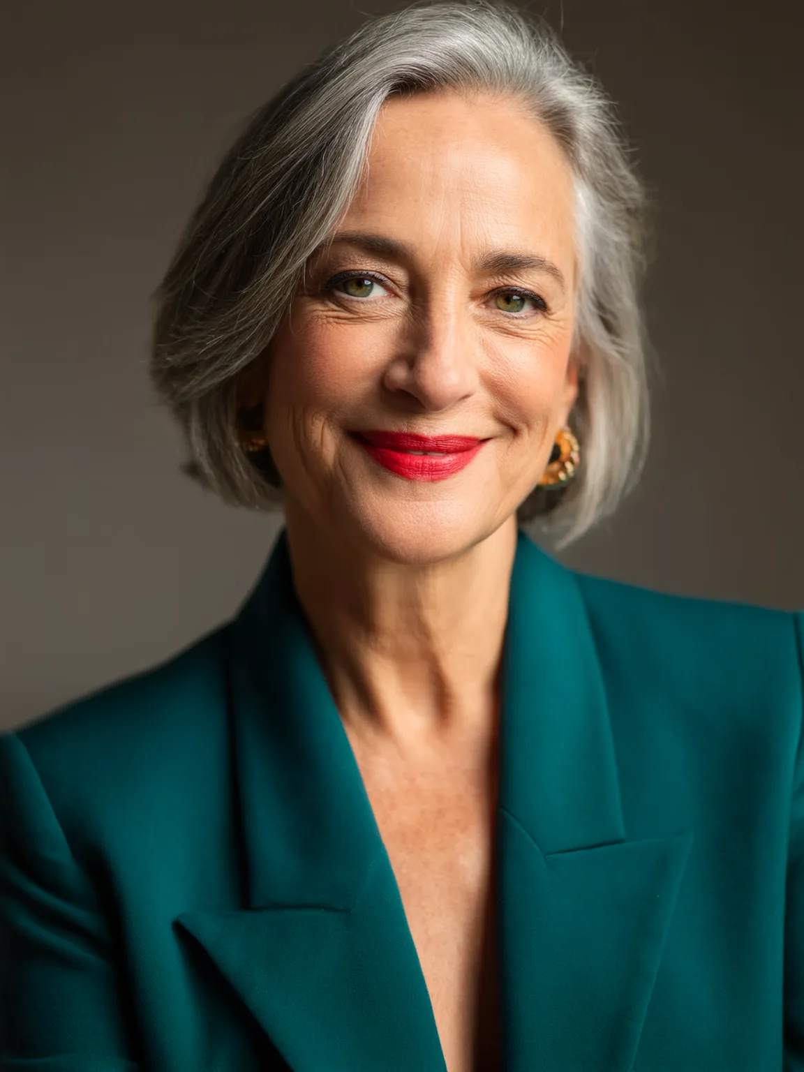 Classic Silver Frost Straight Bob