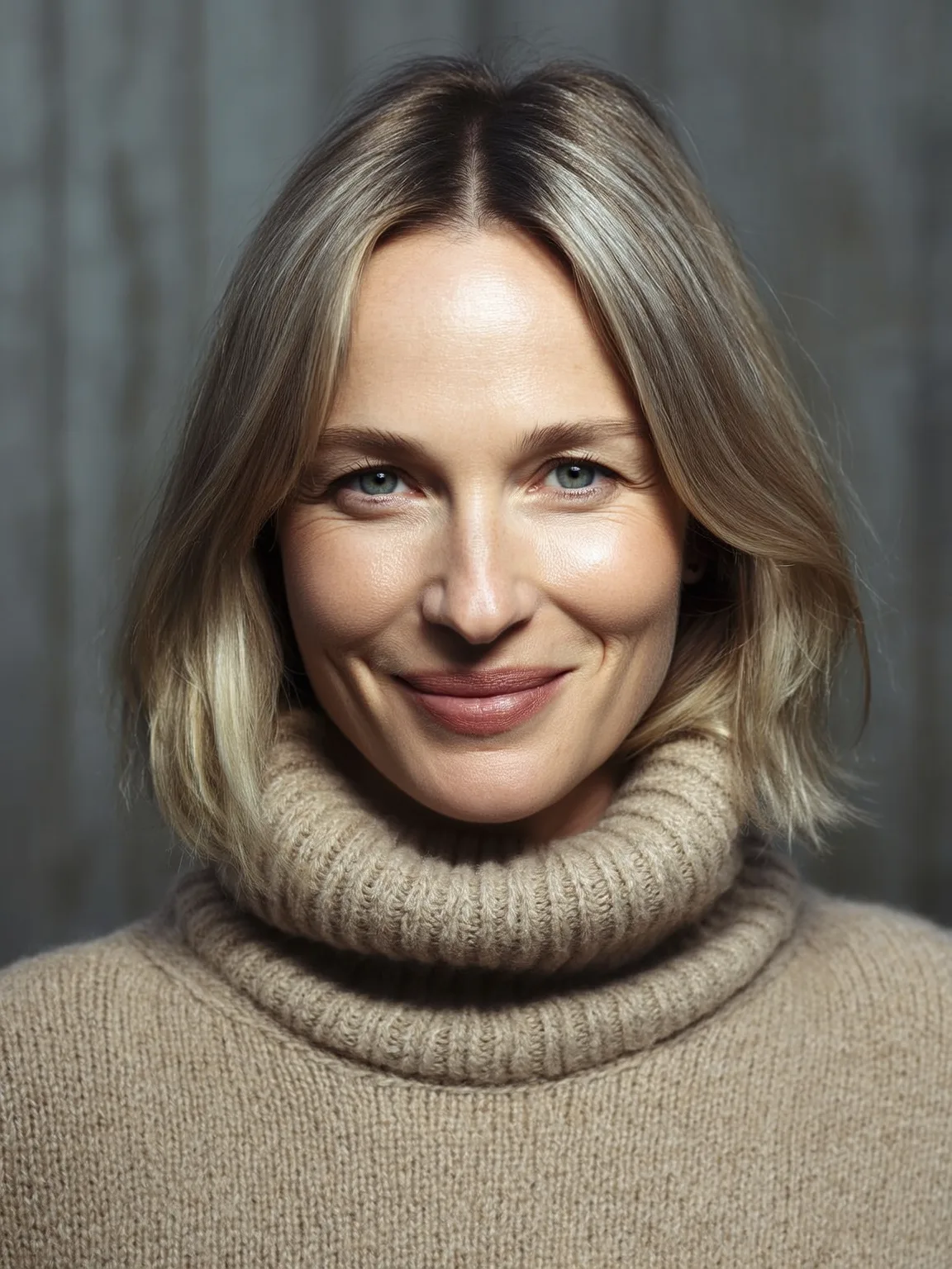 Classic Sandy Blonde Straight Chin-Length Bob