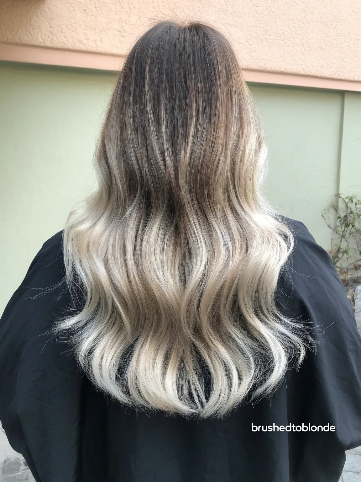 Long Layered Ash Blonde Balayage for Wavy Hair