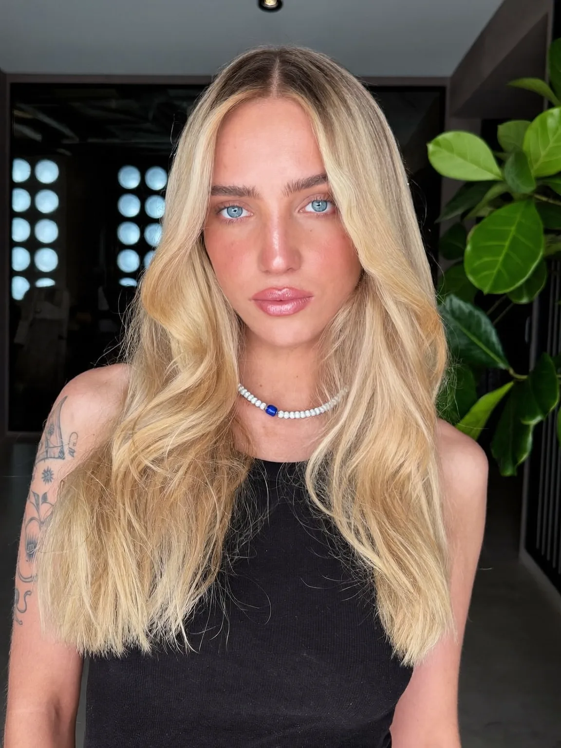 Voluminous Honey Blonde Long Layers