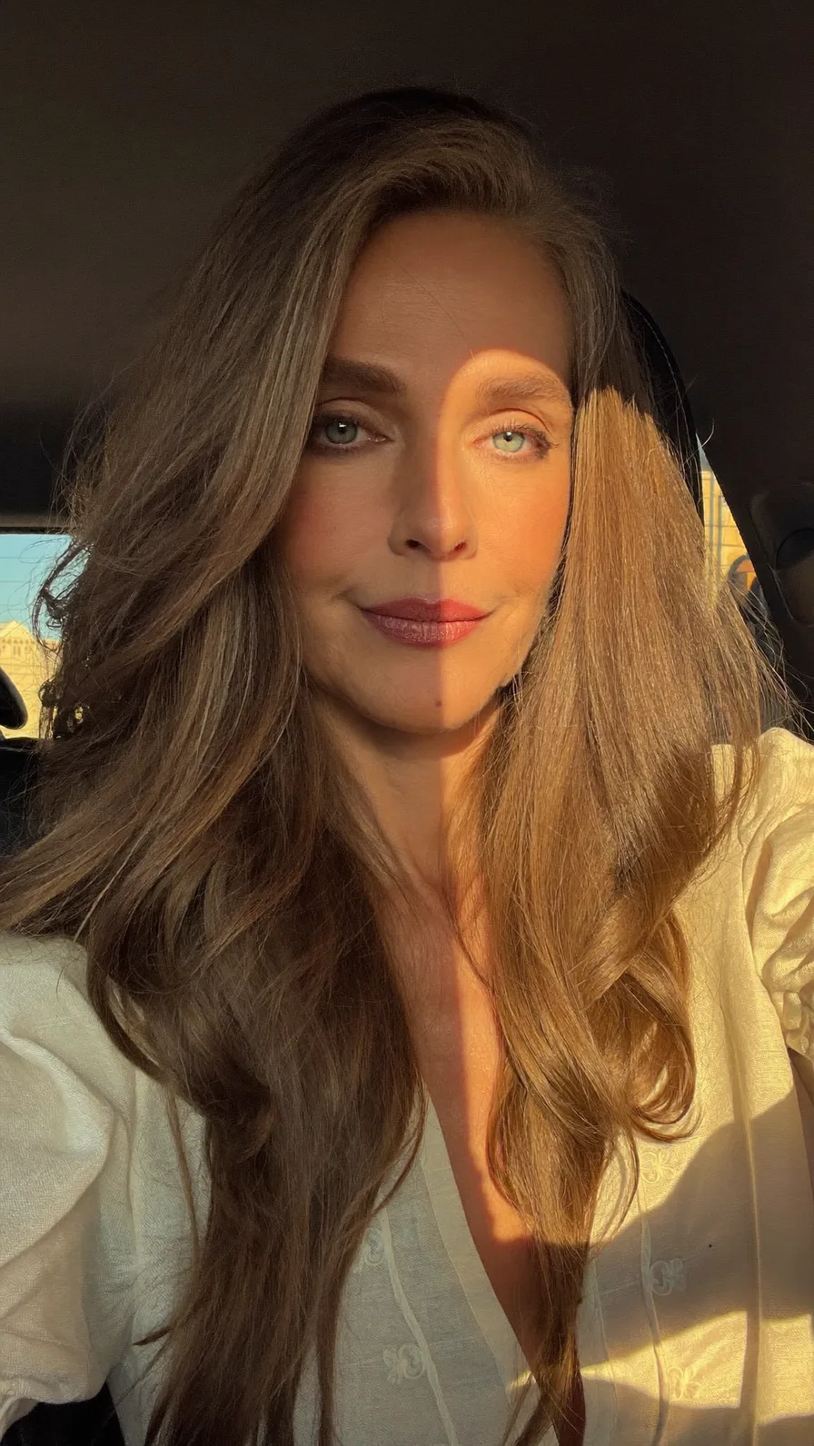 Elegant Long Layers with Gentle Warm Light Brown Highlights