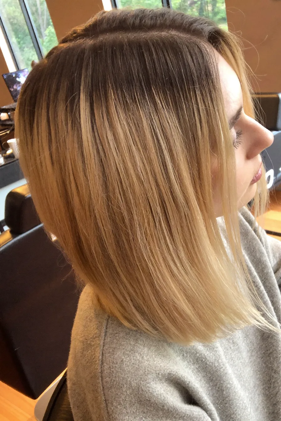 Modern Blunt Bob Without Bangs for Effortless Sophistication