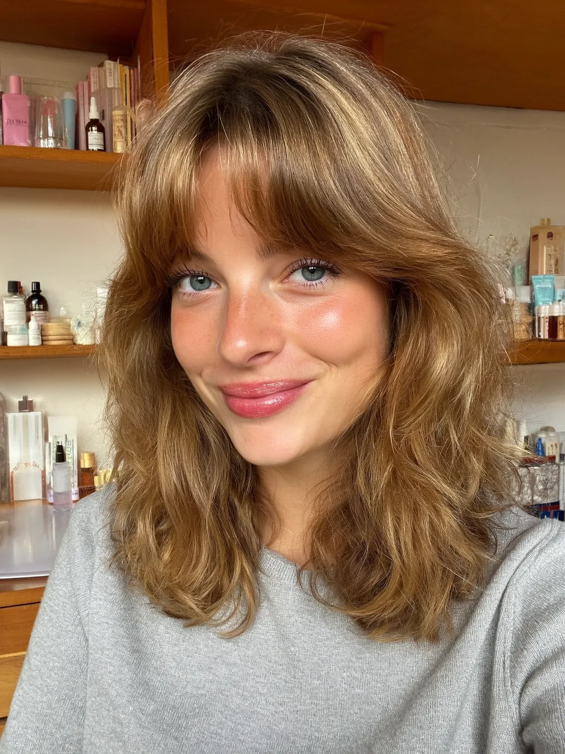 warm caramel brown layers