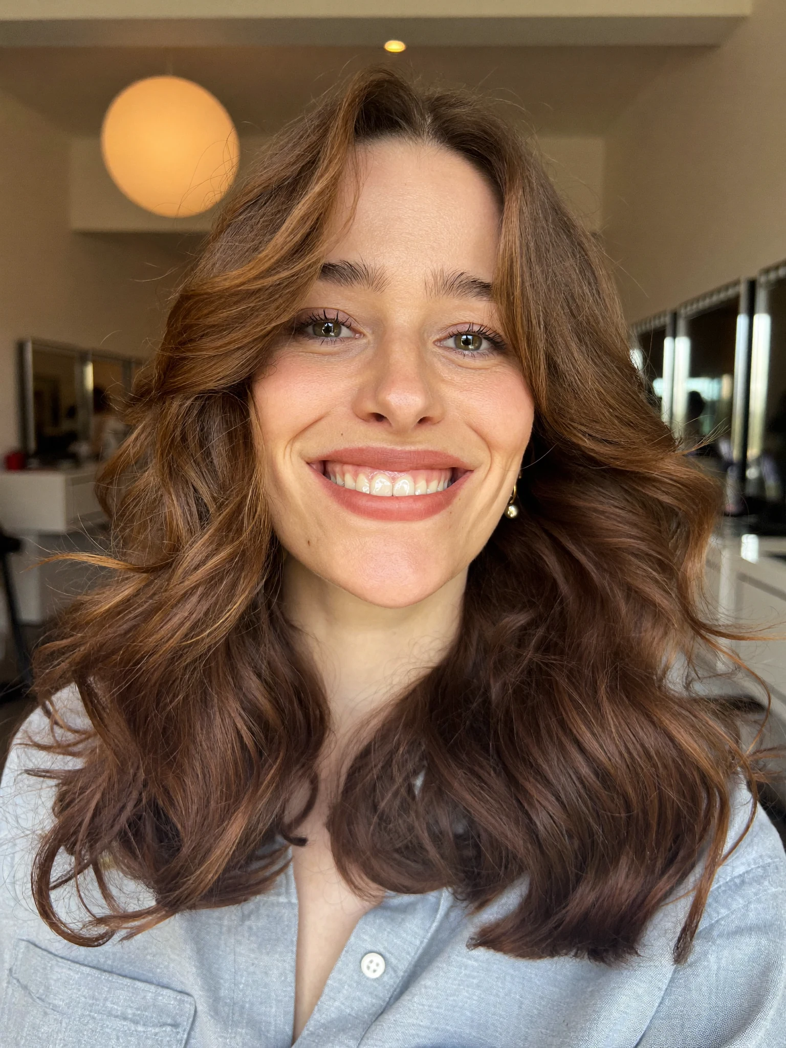 Long Bronde Lob with Loose, Undone Waves