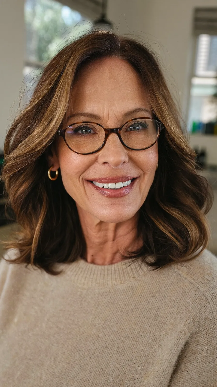 Soft Layered Lob with Balanced Center Part and Natural Movement
