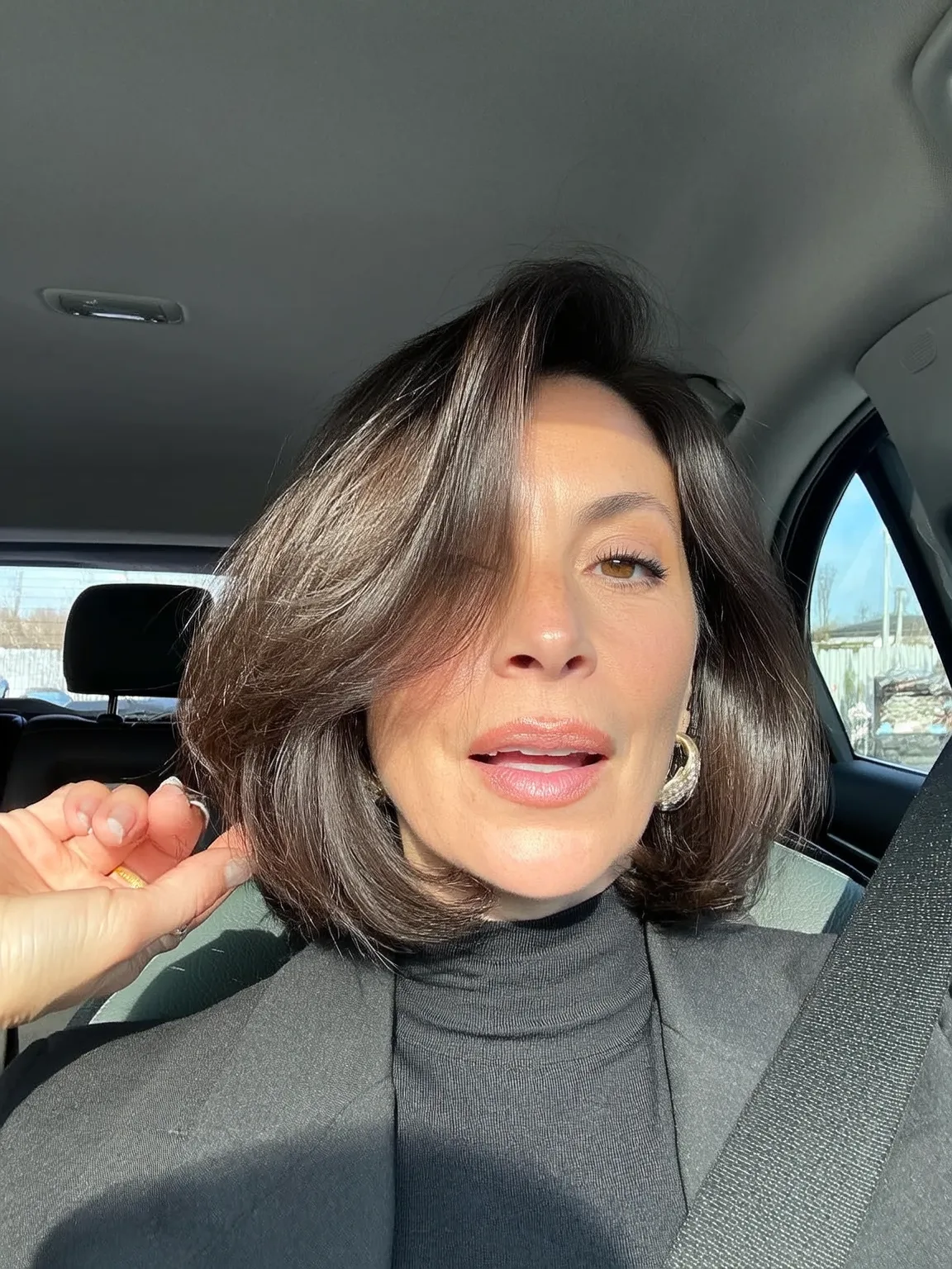rich chestnut brown bob