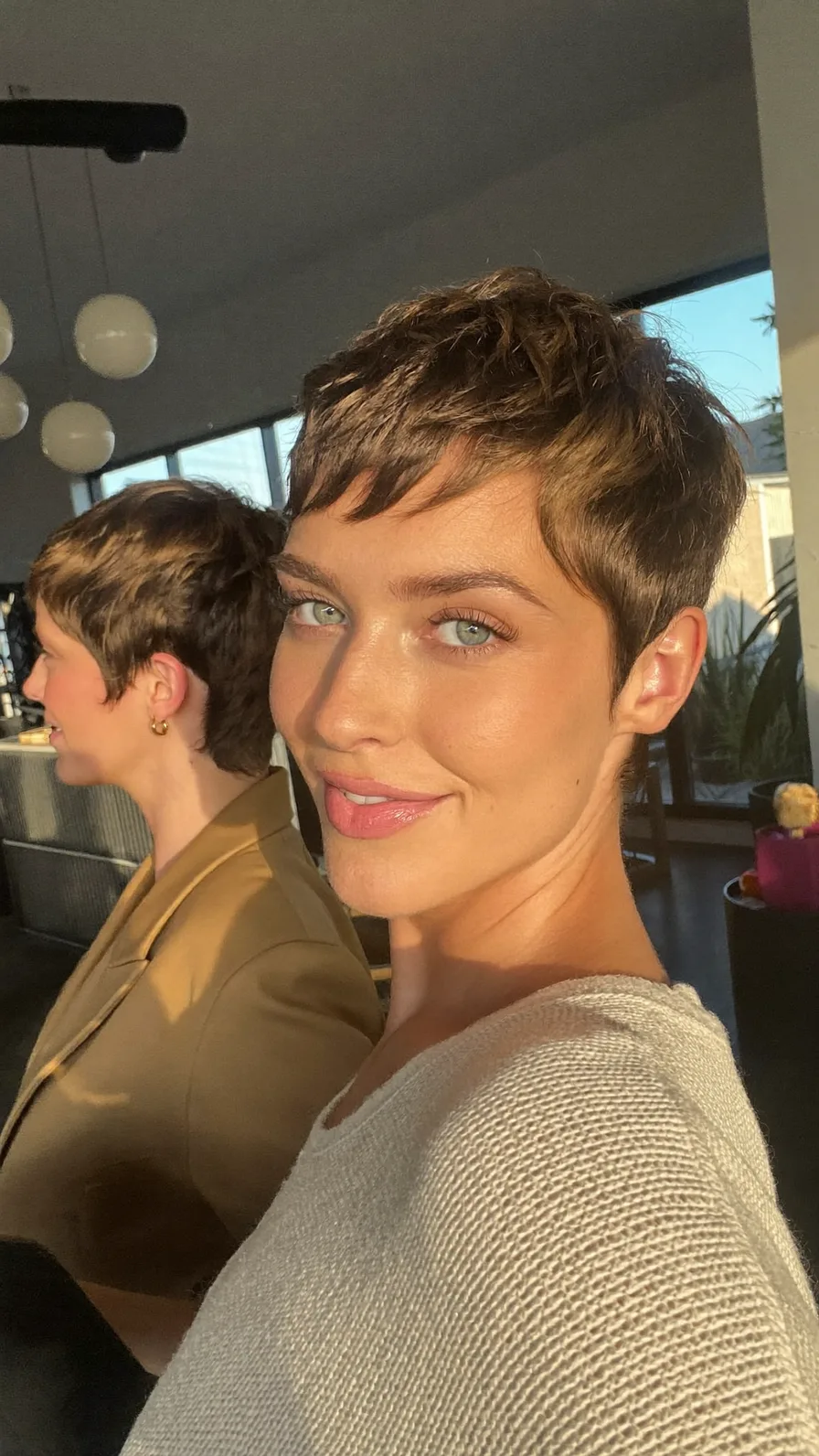 Choppy Textured Pixie Cut with Soft Side-Swept Bangs