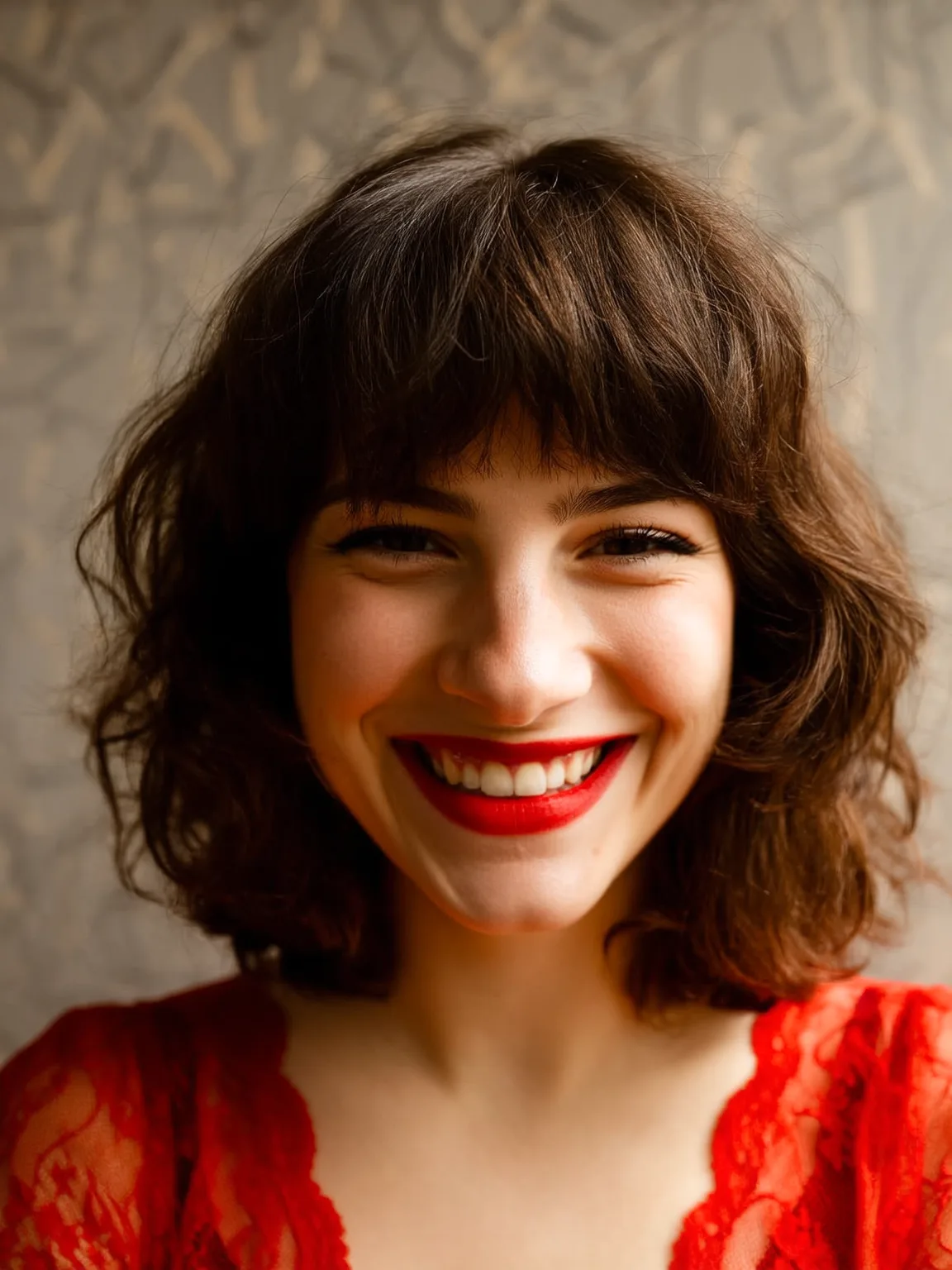 rich chocolate brown bob
