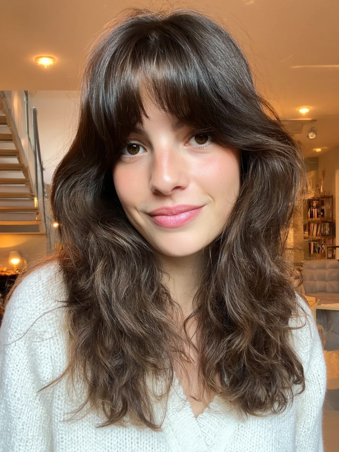 50 Stunning Chocolate Brown Shag Haircuts for All Face Shapes