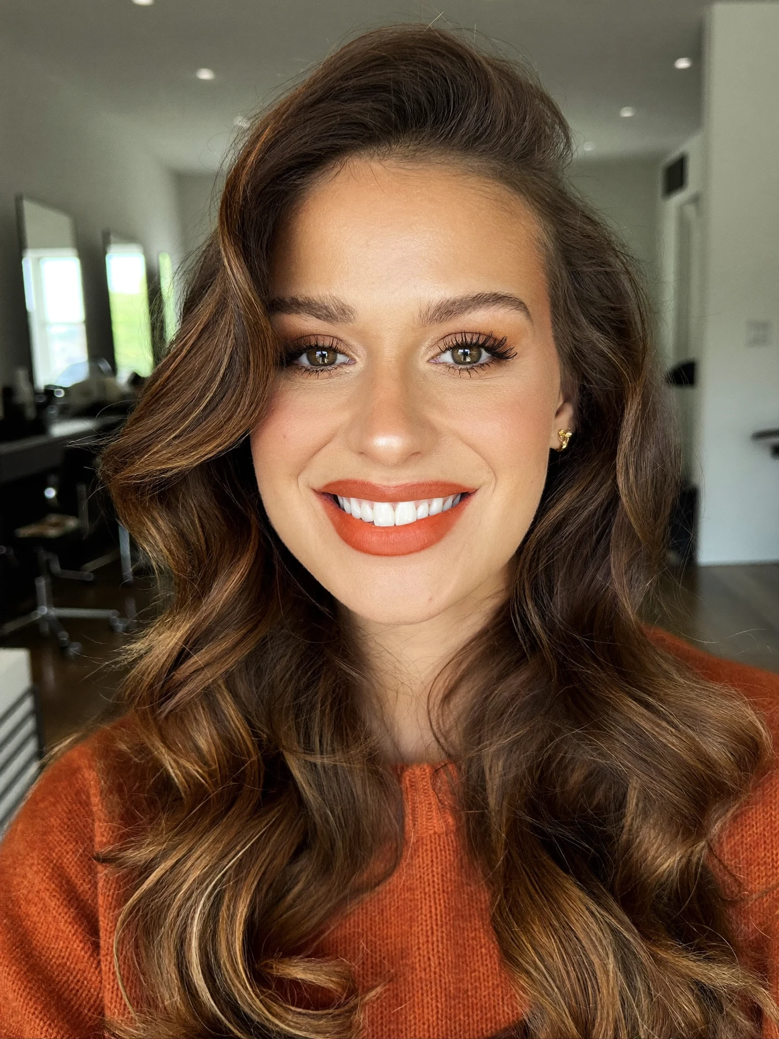 Balayage Lob with Deep Side Part and Beachy Waves