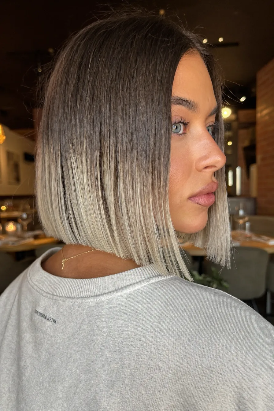 Sleek Straight Bob for Effortless Fall Elegance