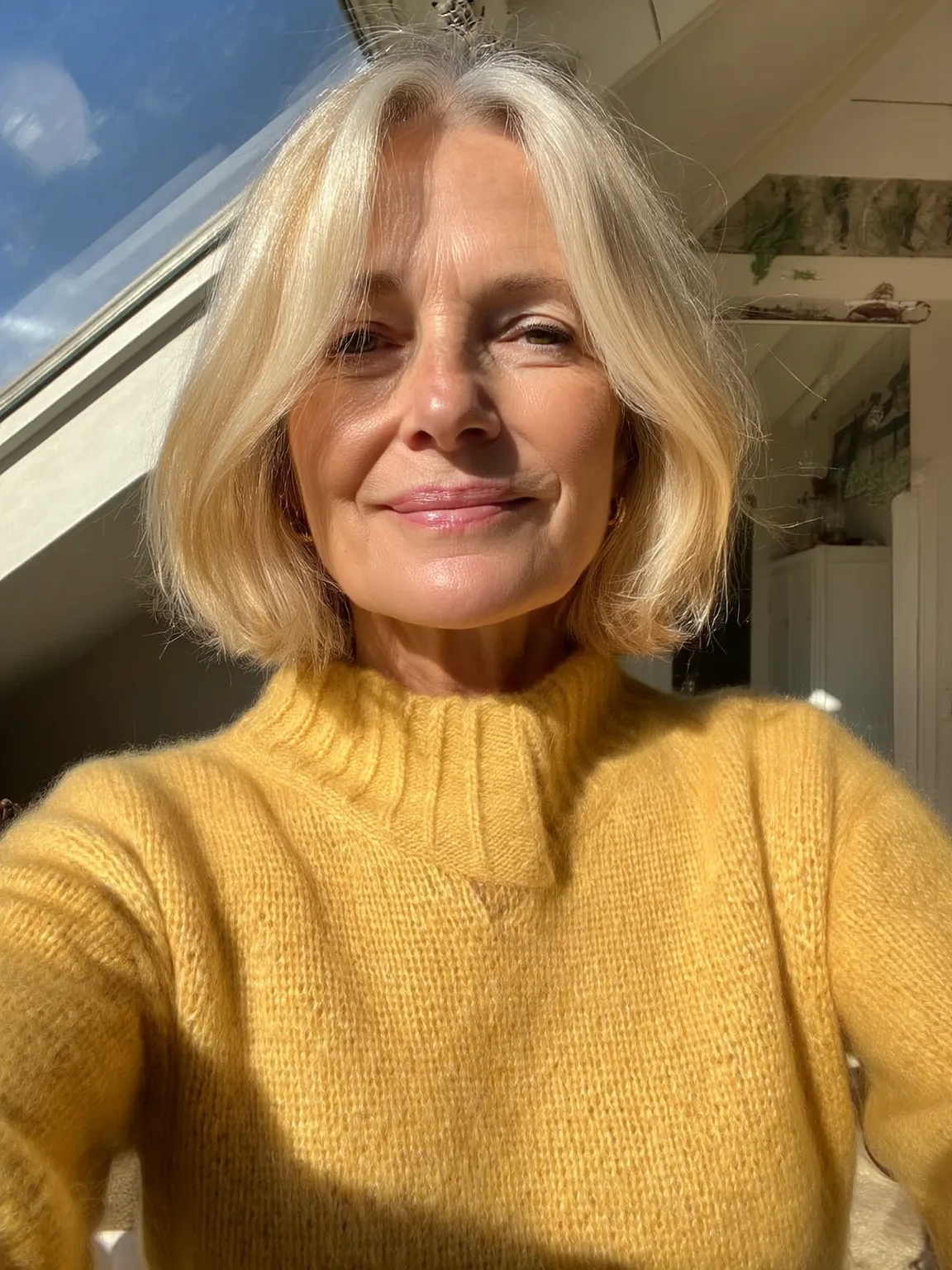Chin-Length Bob with Warm Sandy Blonde Tone