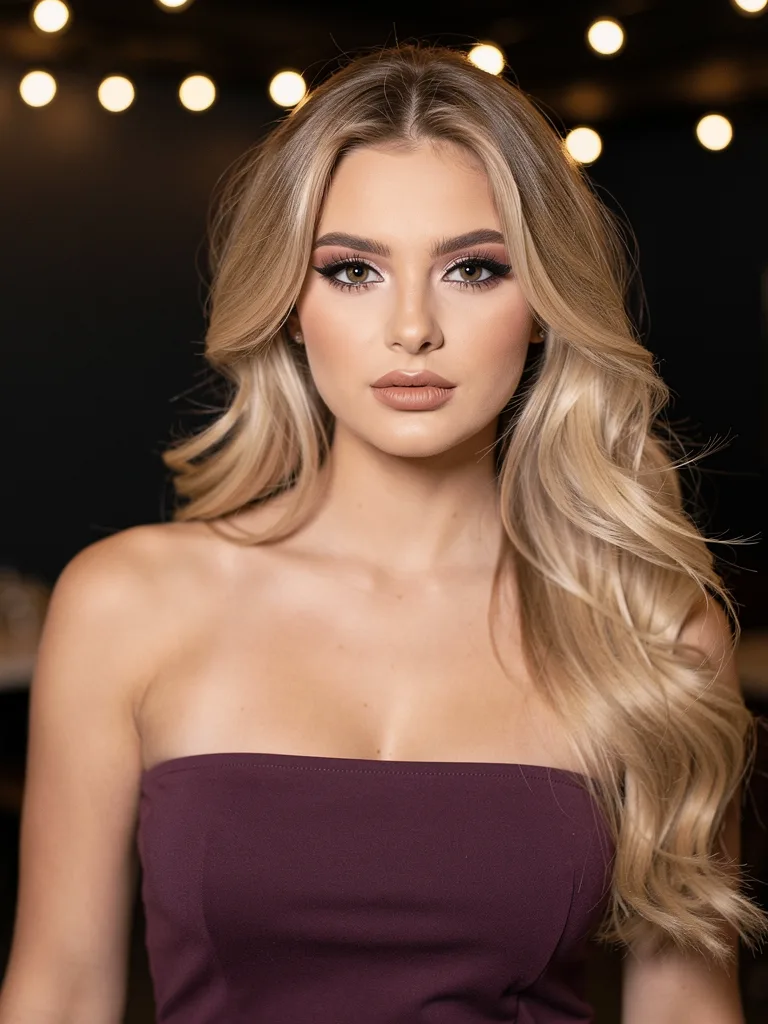 Long Flowing Layers with Sandy Blonde Balayage