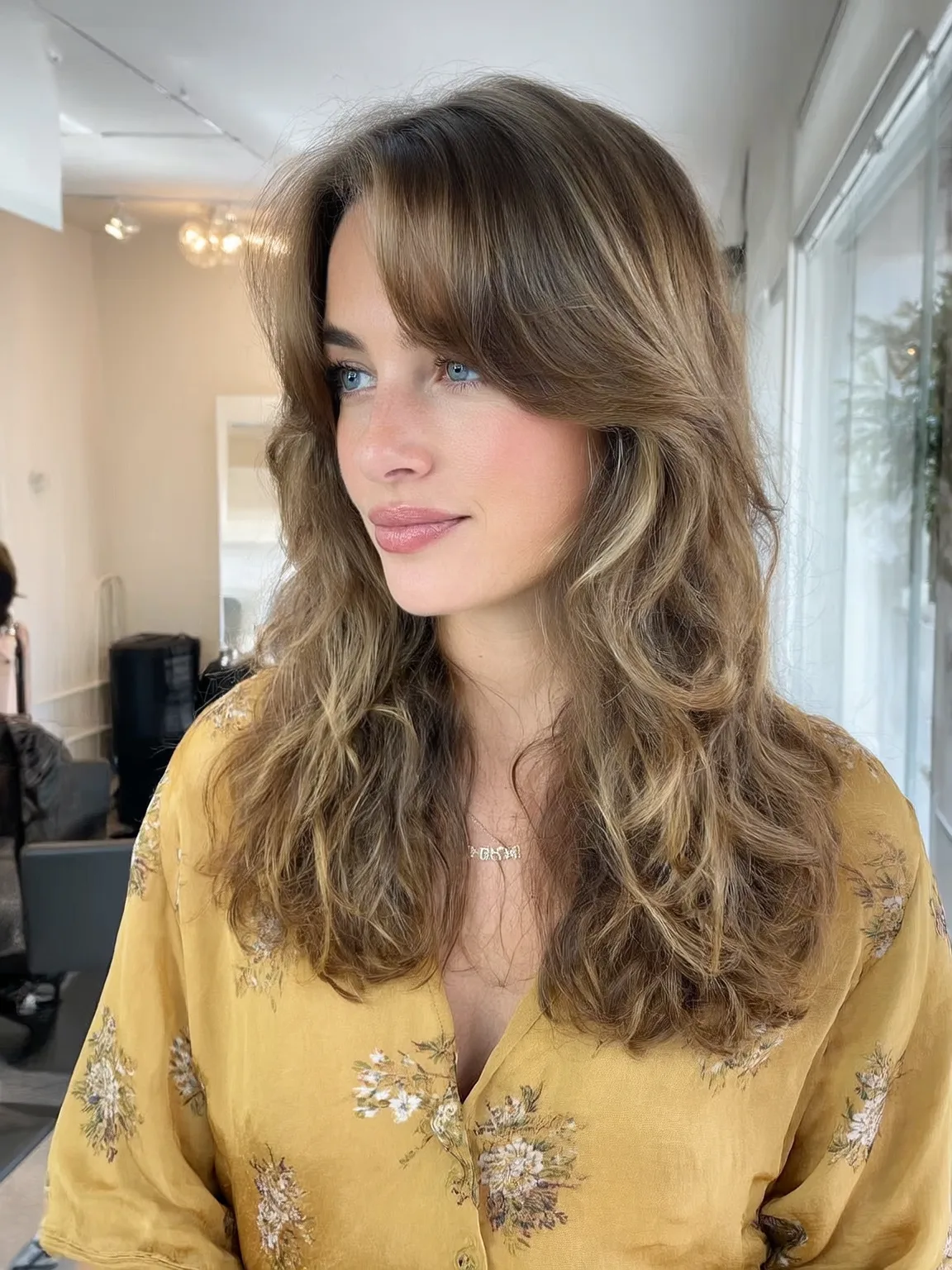 soft sandy blonde layers