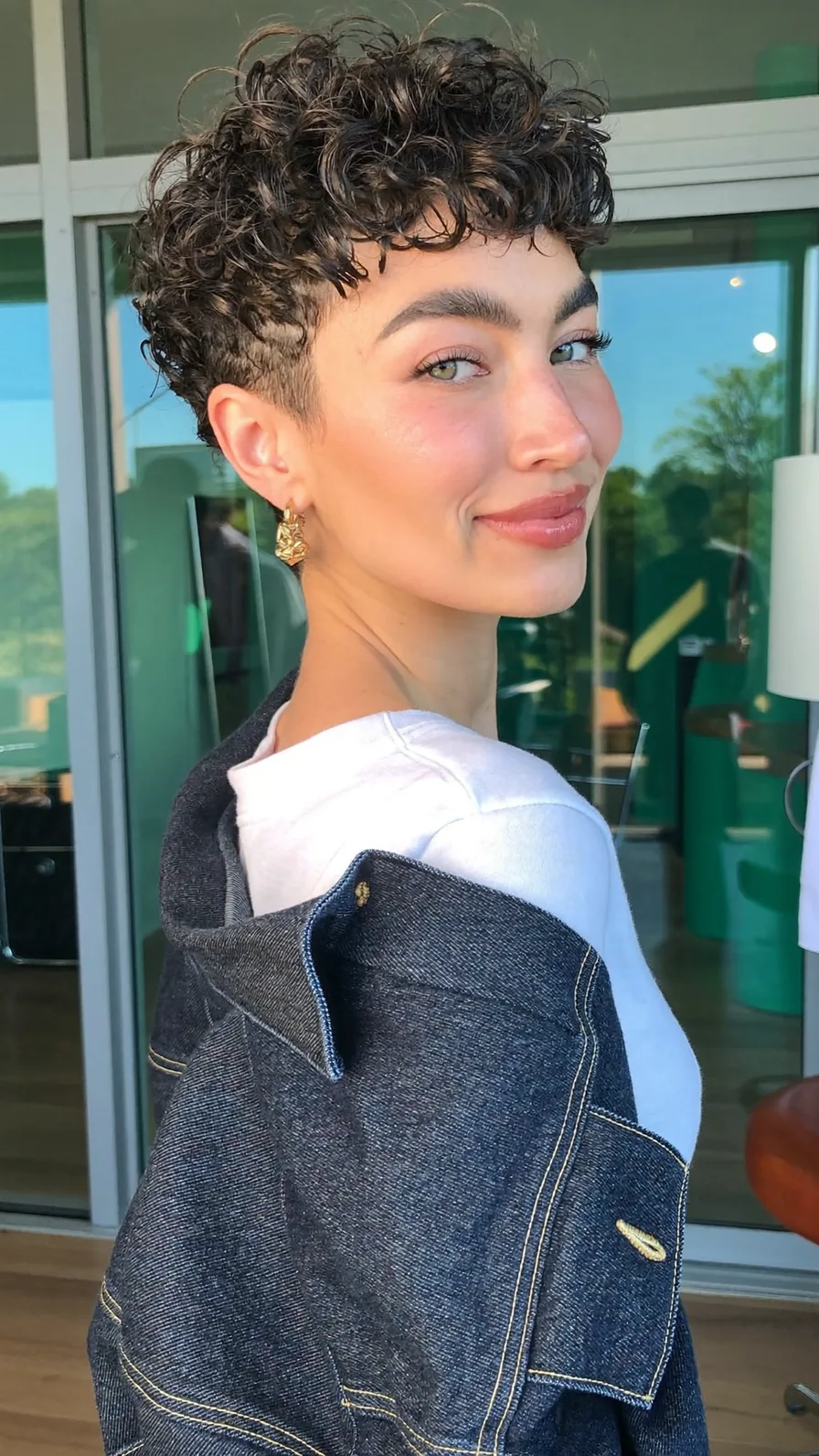 Voluminous Short Curly Pixie Cut with Textured Layers