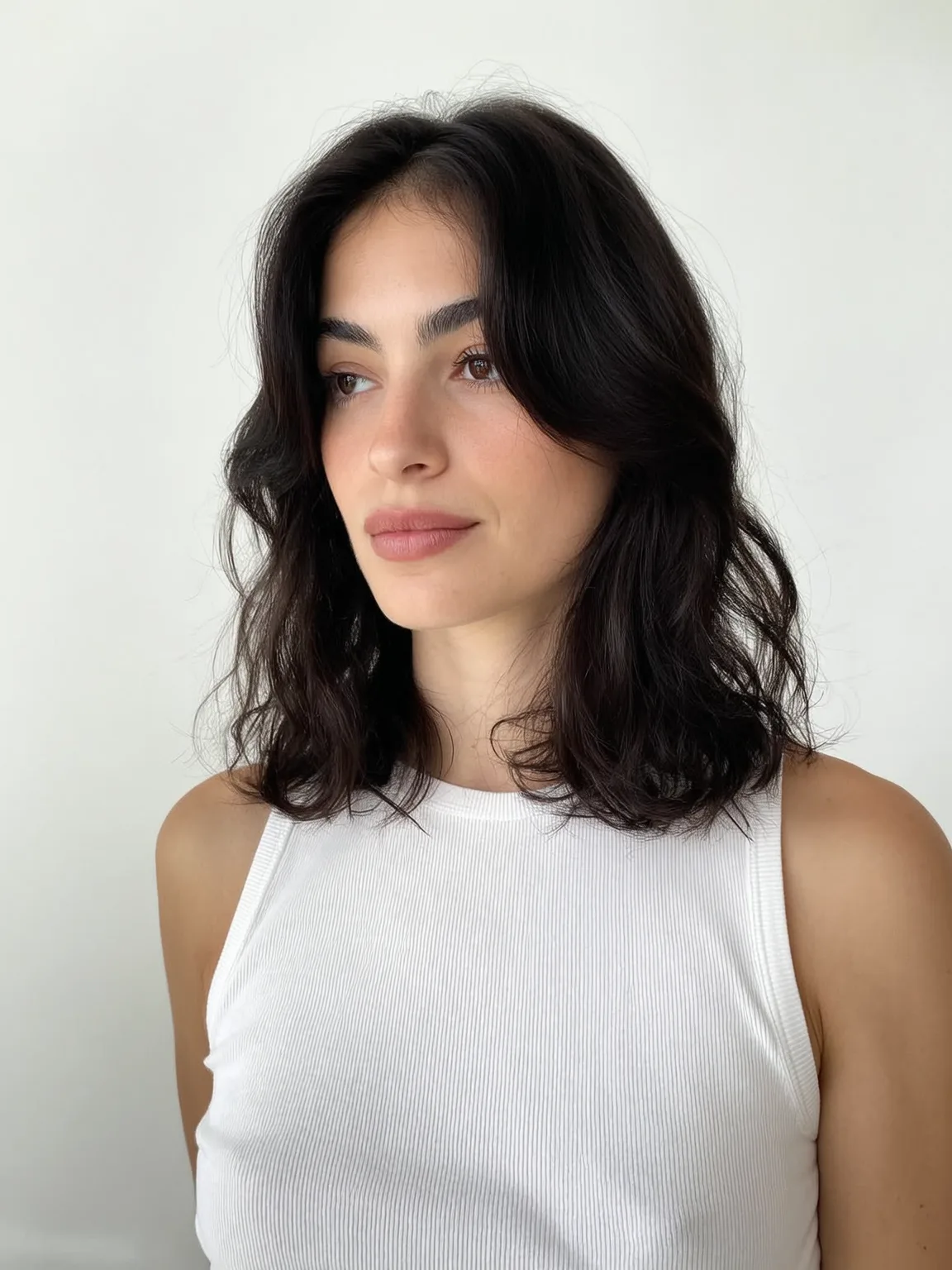 rich chocolate brown lob