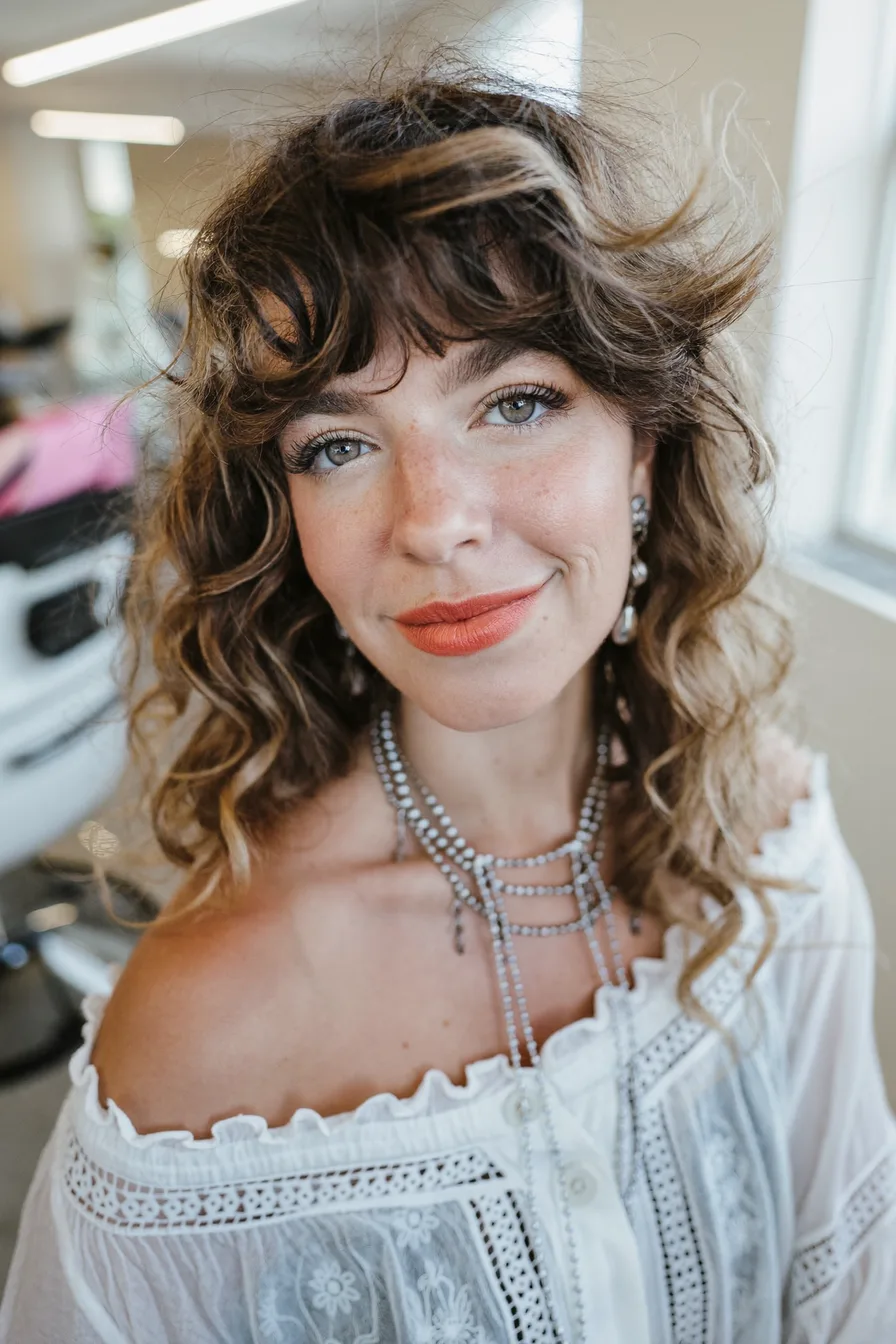 Effortless Tousled Shag for Fall with Textured Bangs and Layers