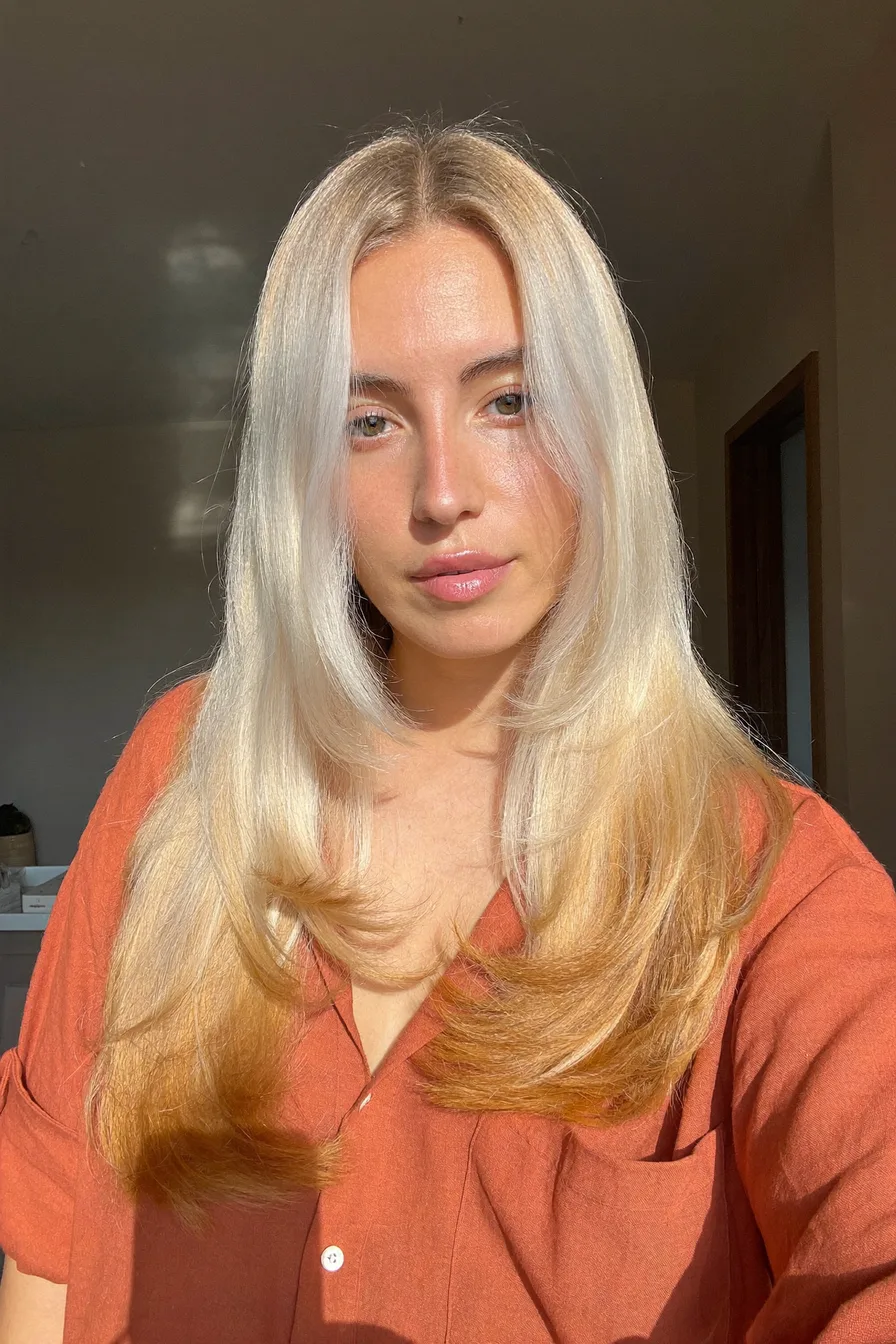 Soft Face-Framing Balayage Blonde Long Layered Haircut With Volume