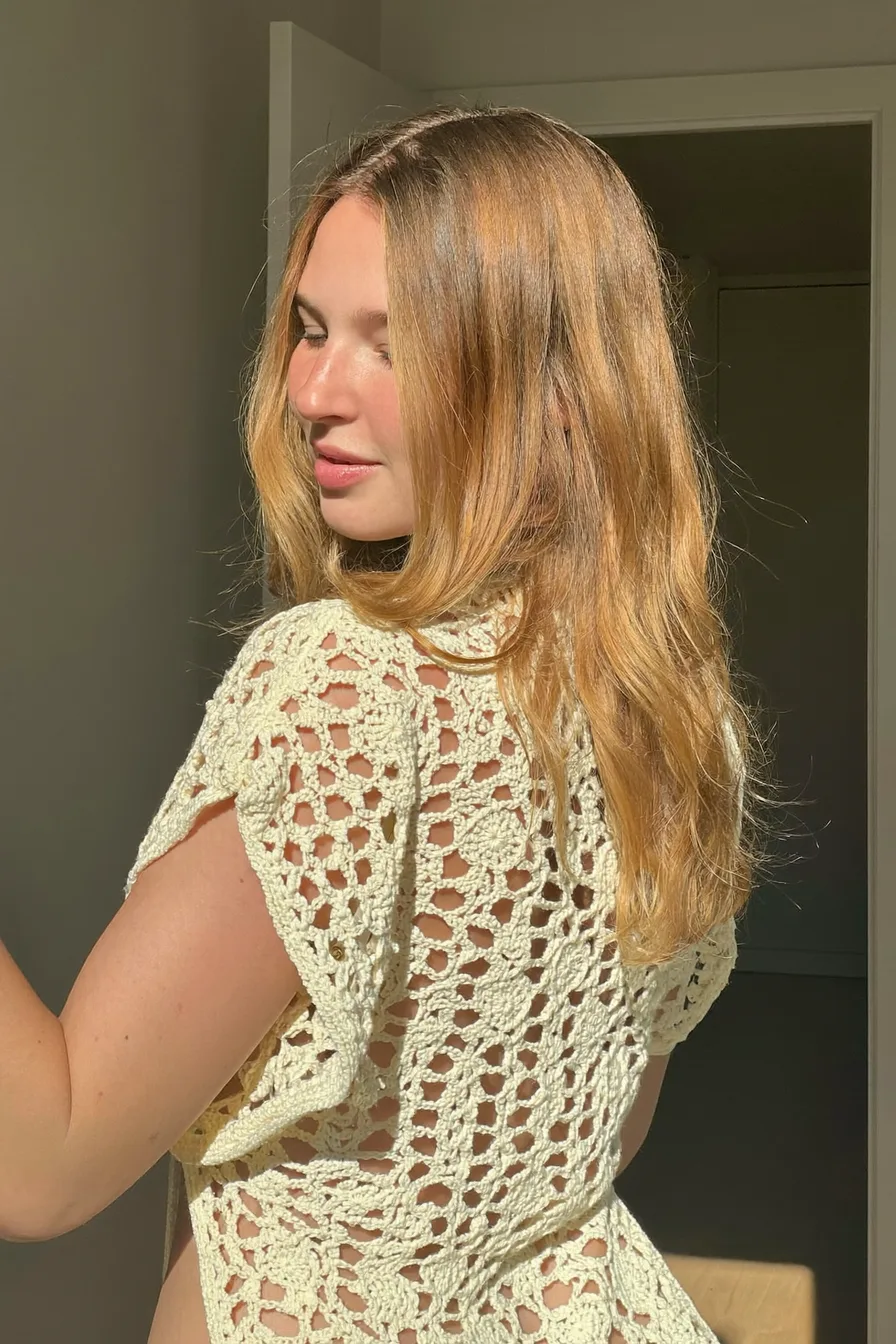 Soft Honey Blonde Long Layered Cut with Sun-Kissed Shine