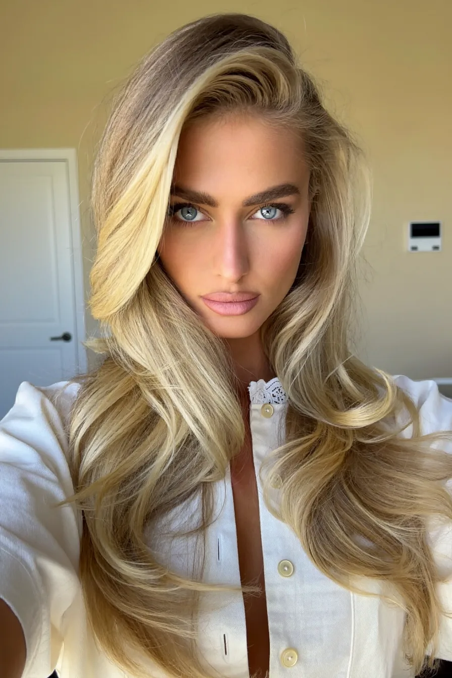45 Golden Blonde Long Layered Haircuts to Rock This Year