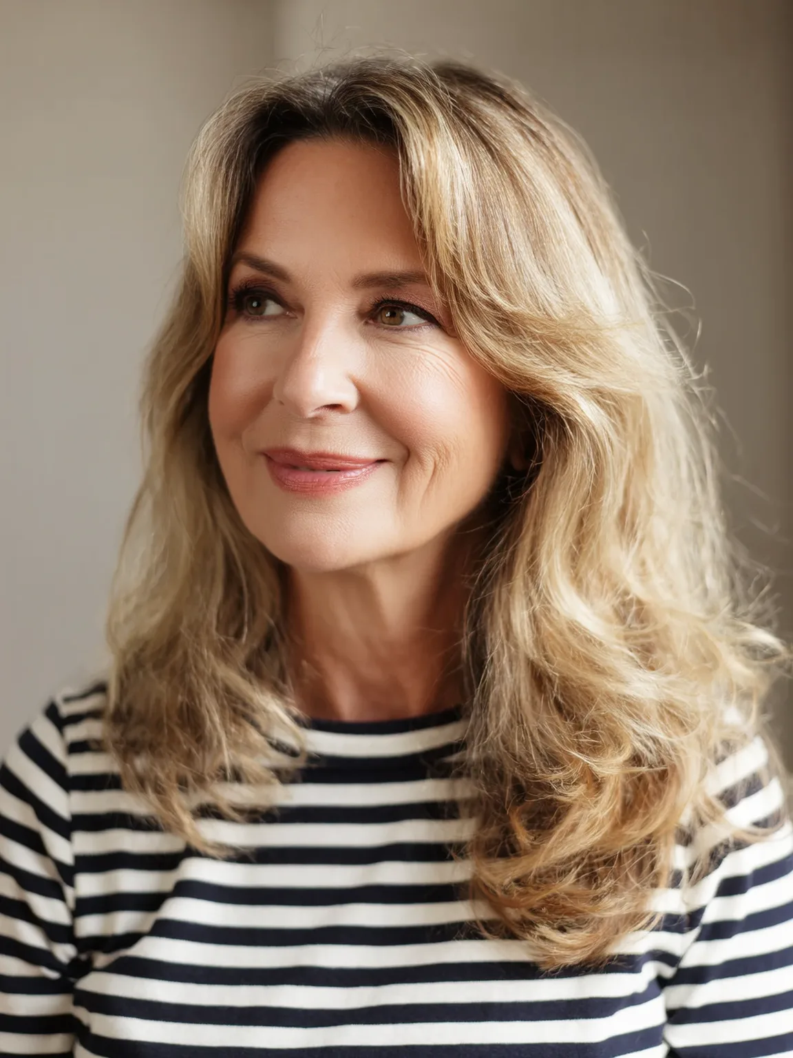 Air-Dry Friendly Shoulder-Length Golden Ash Blonde Layers