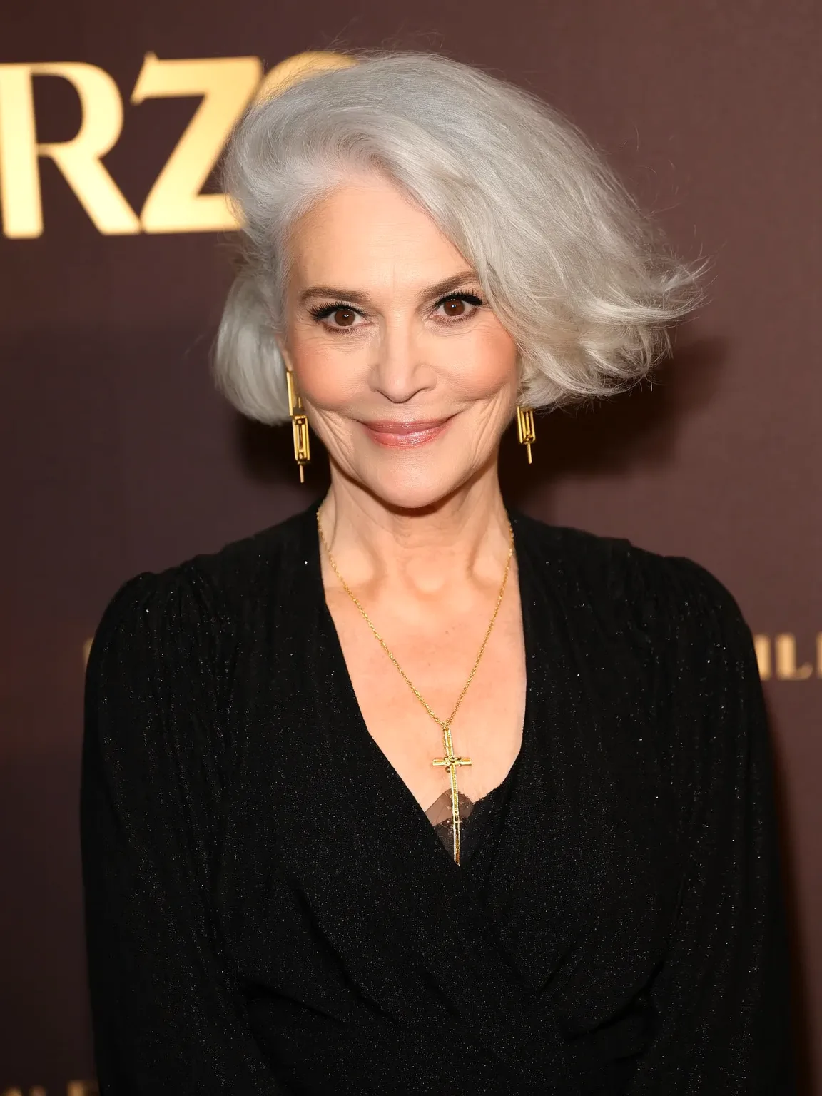 Voluminous Textured Bob with Silver Frost Waves