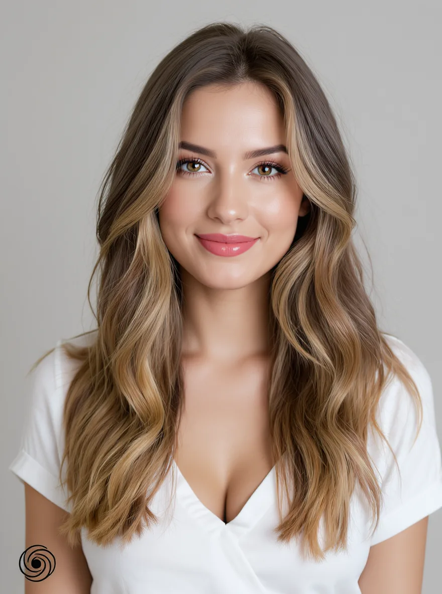 honey blonde balayage layers