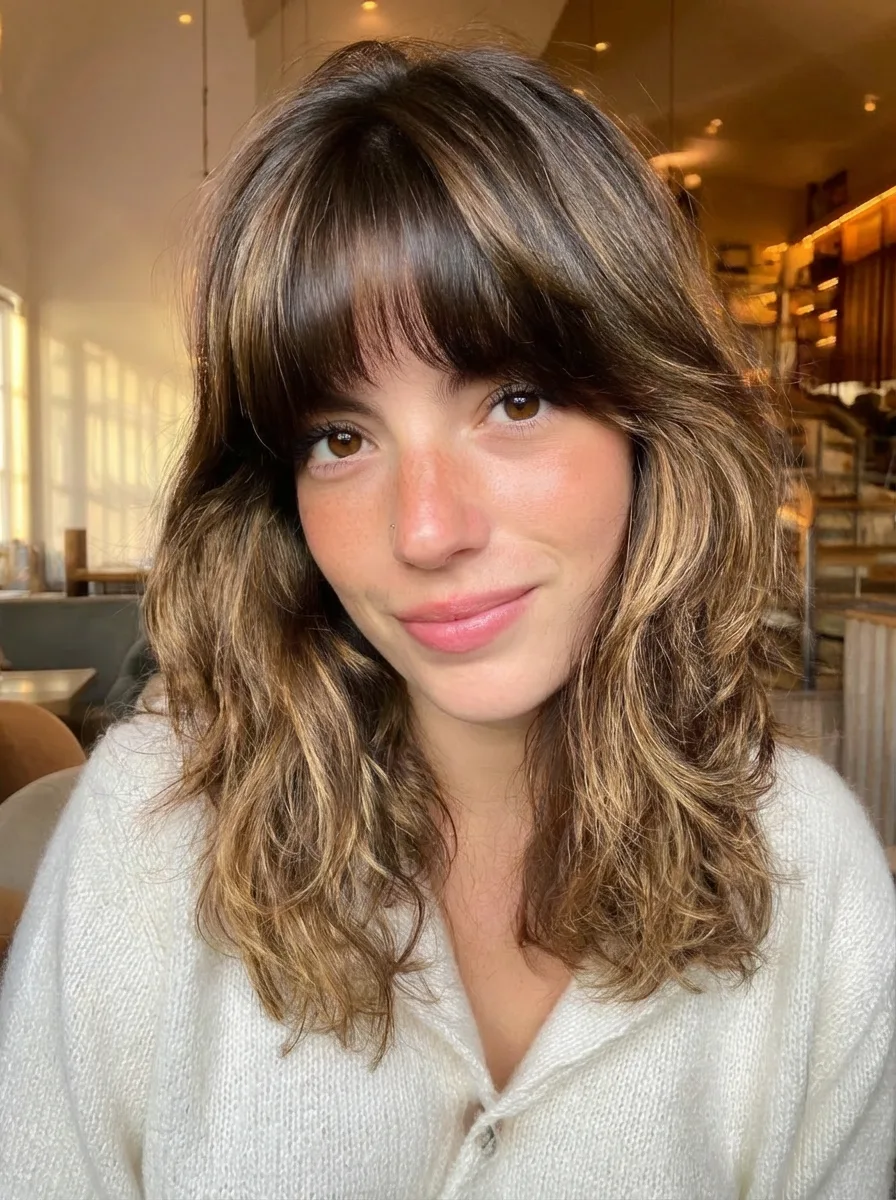 honey blonde balayage layers