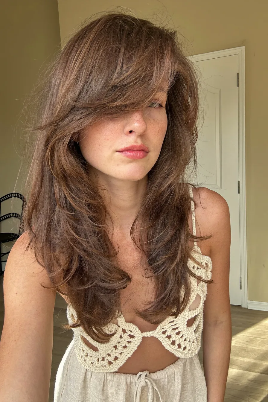 53 Inspiring Chestnut Brown Long Layered Haircuts to Try in 2026