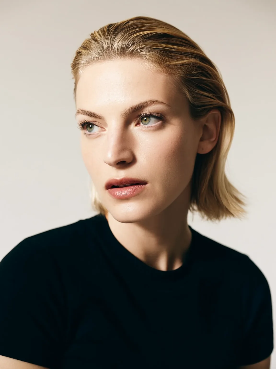 Classic Blunt Bob in Sandy Blonde with Natural Sheen