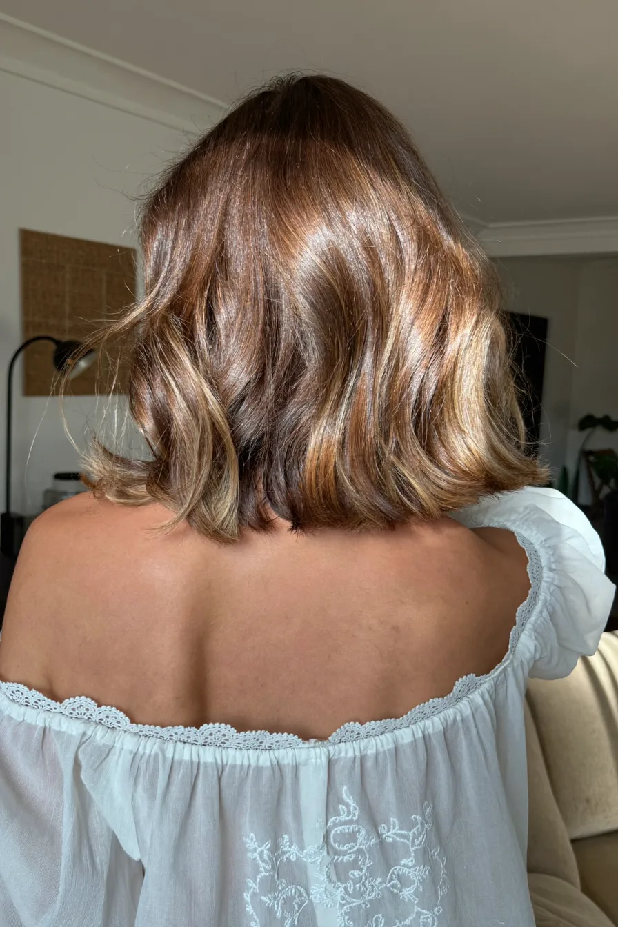 Soft Layered Bob Without Bangs for Effortless Movement and Shine