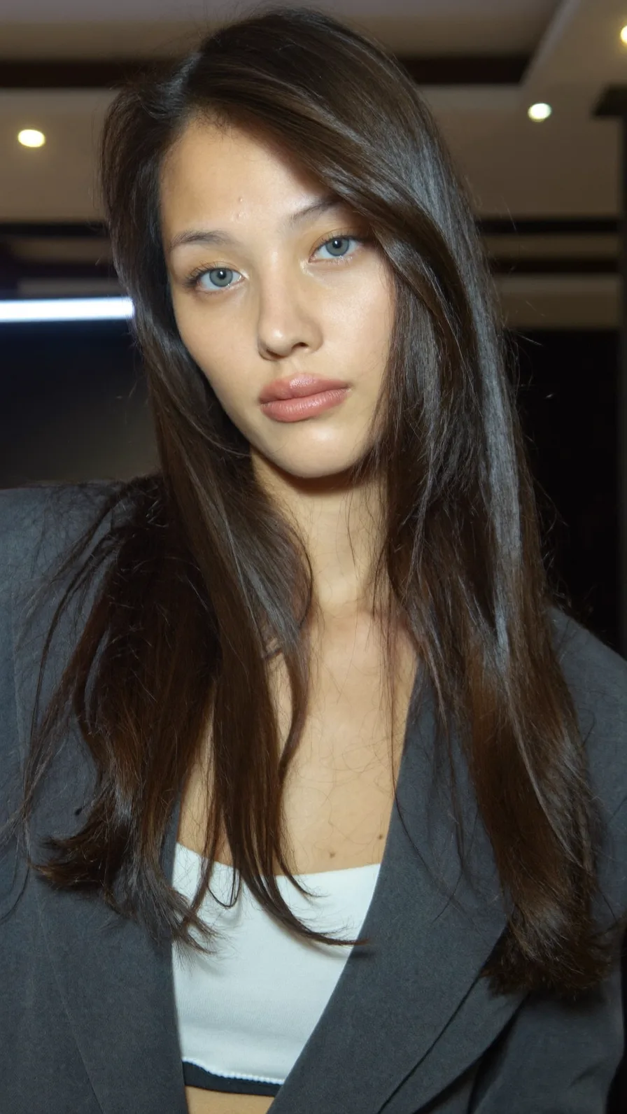 Sleek Side-Parted Long Layers with Subtle Volume