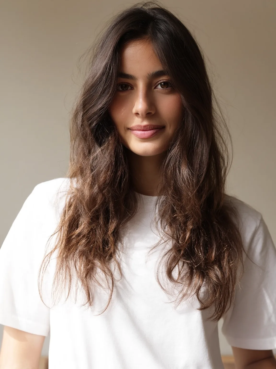 Medium-Volume Chestnut Brown Wavy Layers