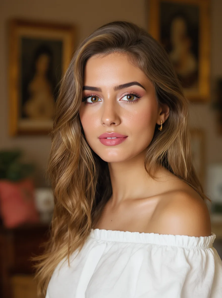 Voluminous Sandy Blonde Waves with Layered Depth