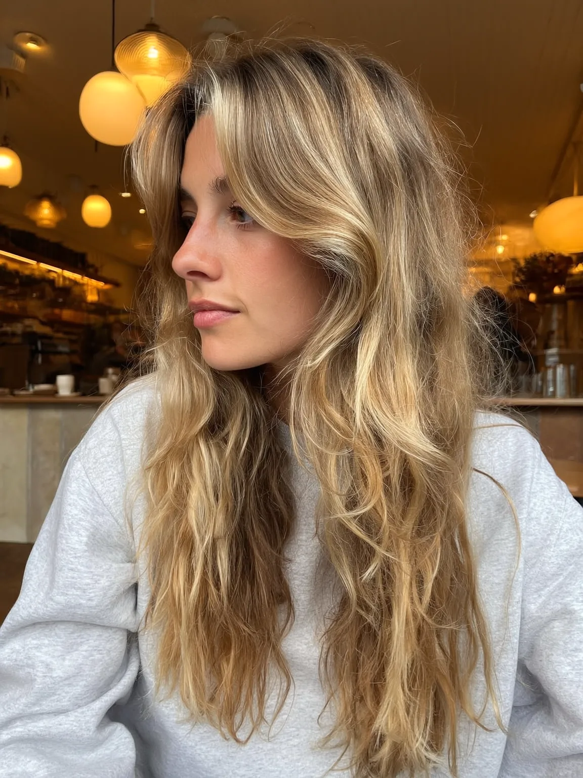 sandy blonde layers