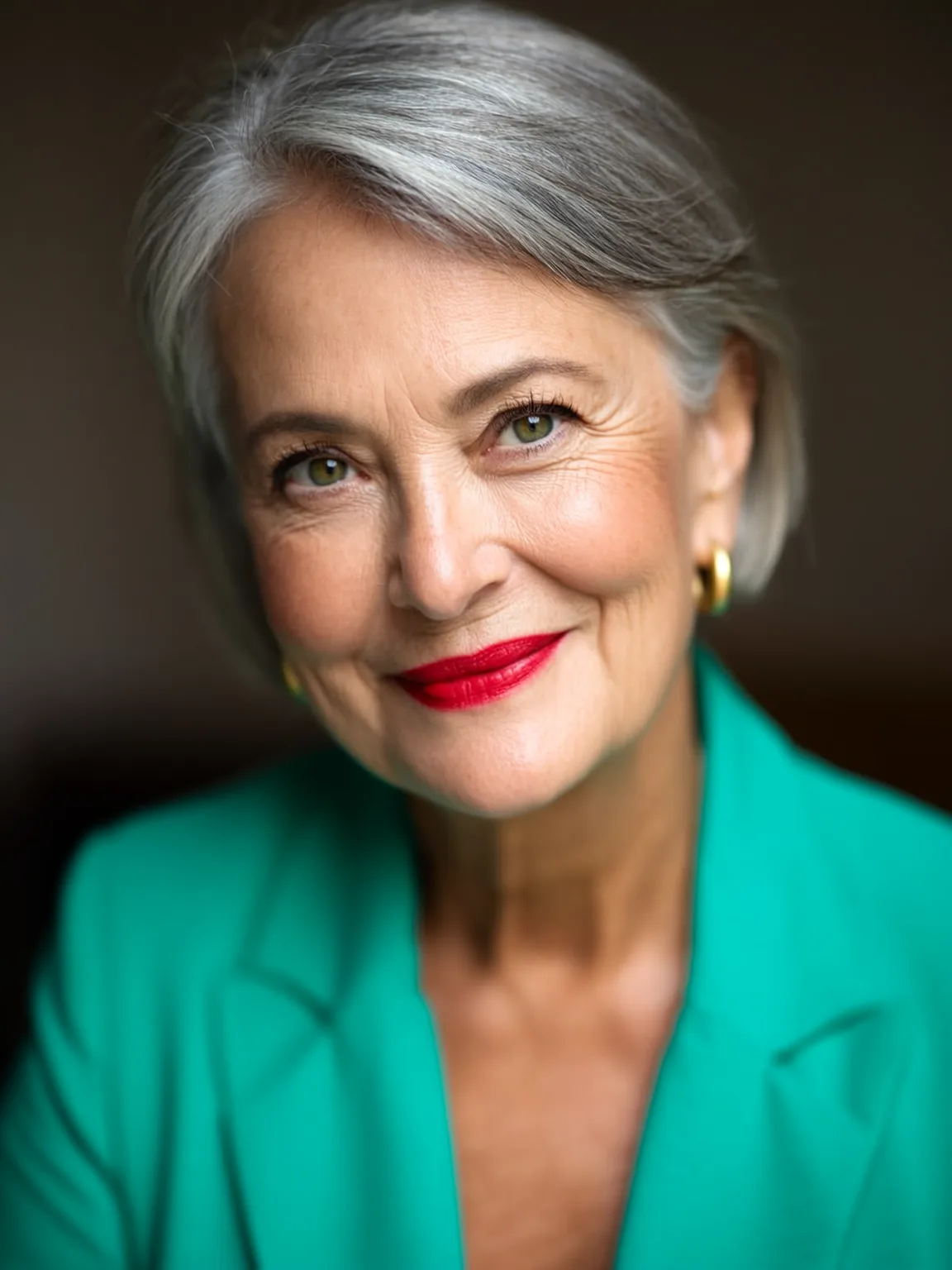 silver gray bob