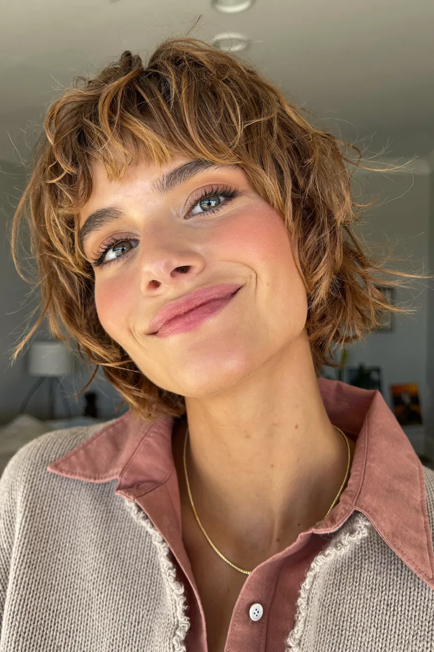 Modern Choppy Bob with Textured Micro Bangs
