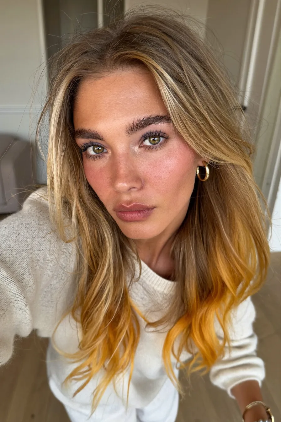 Golden Honey and Citrus Modern Ombre for Effortless Dimension