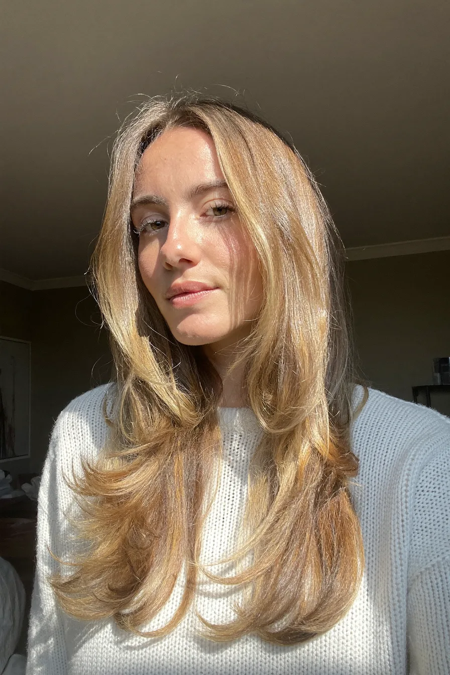 Soft Face-Framing Shoulder-Length Layered Haircut with Natural Volume