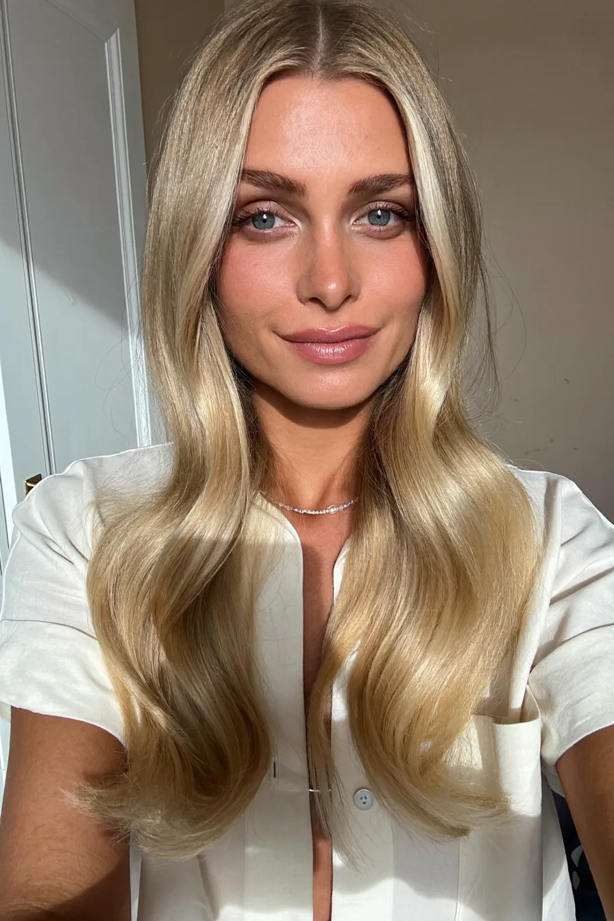 Elegant Long Waves with Center Part and Multi-Dimensional Blonde