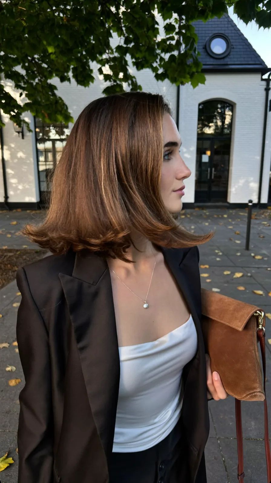 Classic Blunt-Cut Bob with Flicked Ends and Side Part