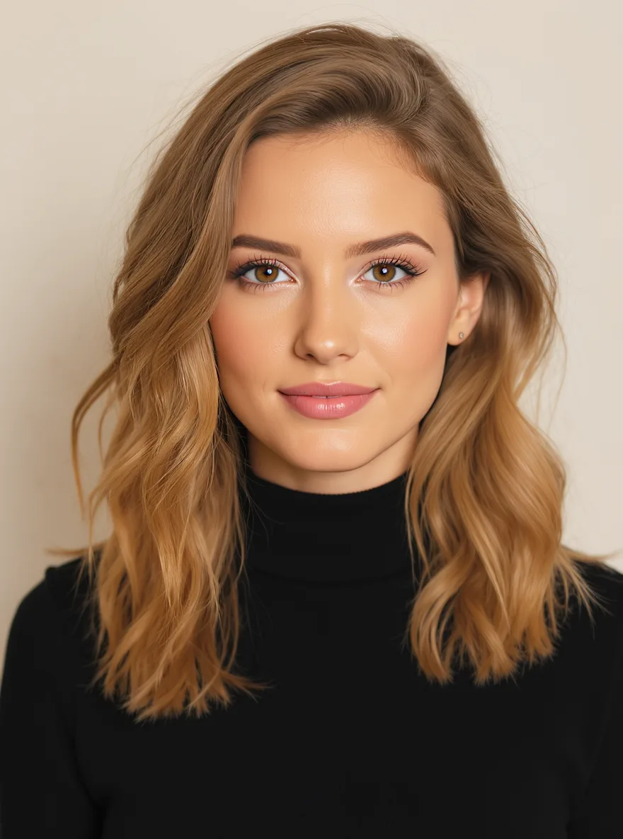 sandy blonde lob