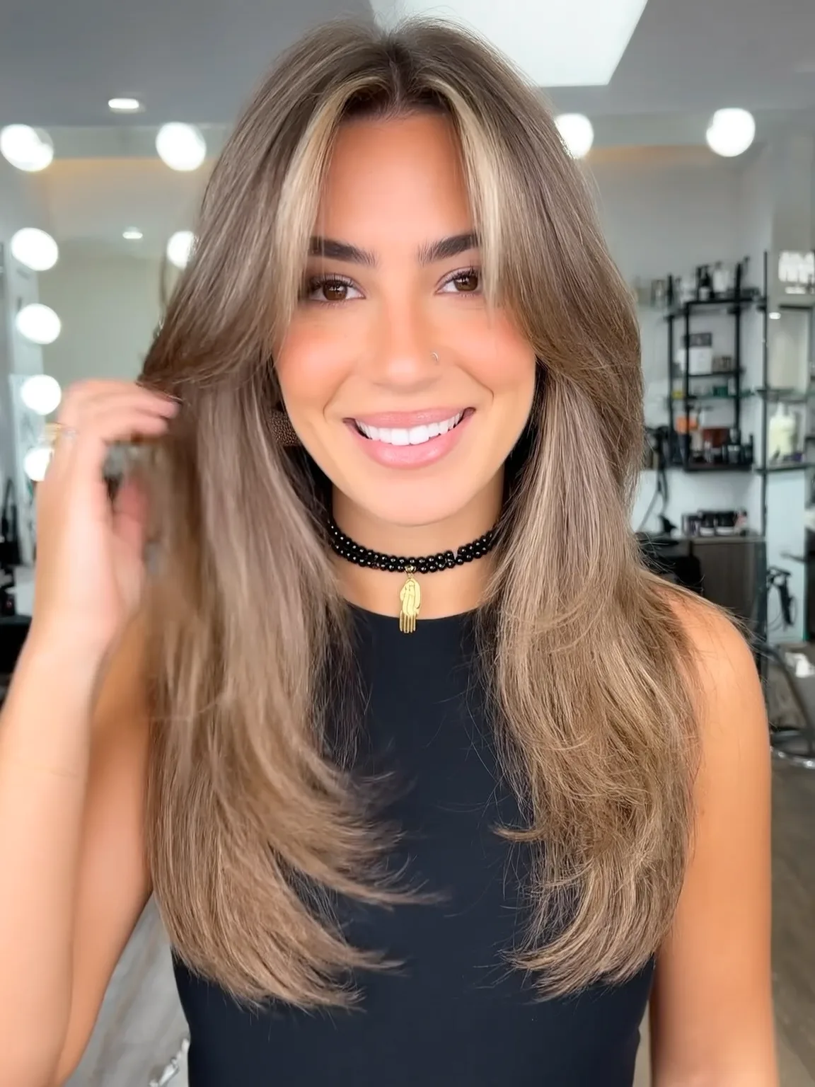 sandy blonde layers