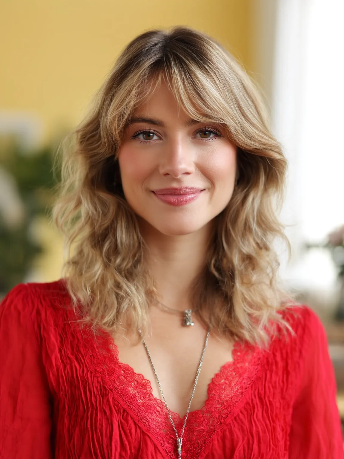 sandy blonde lob