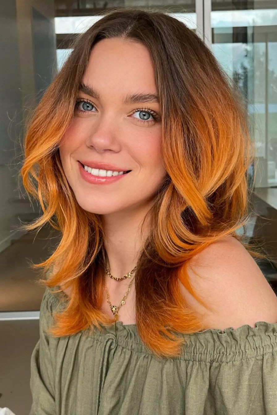 Modern Two-Tone Shag with Voluminous Face-Framing Layers