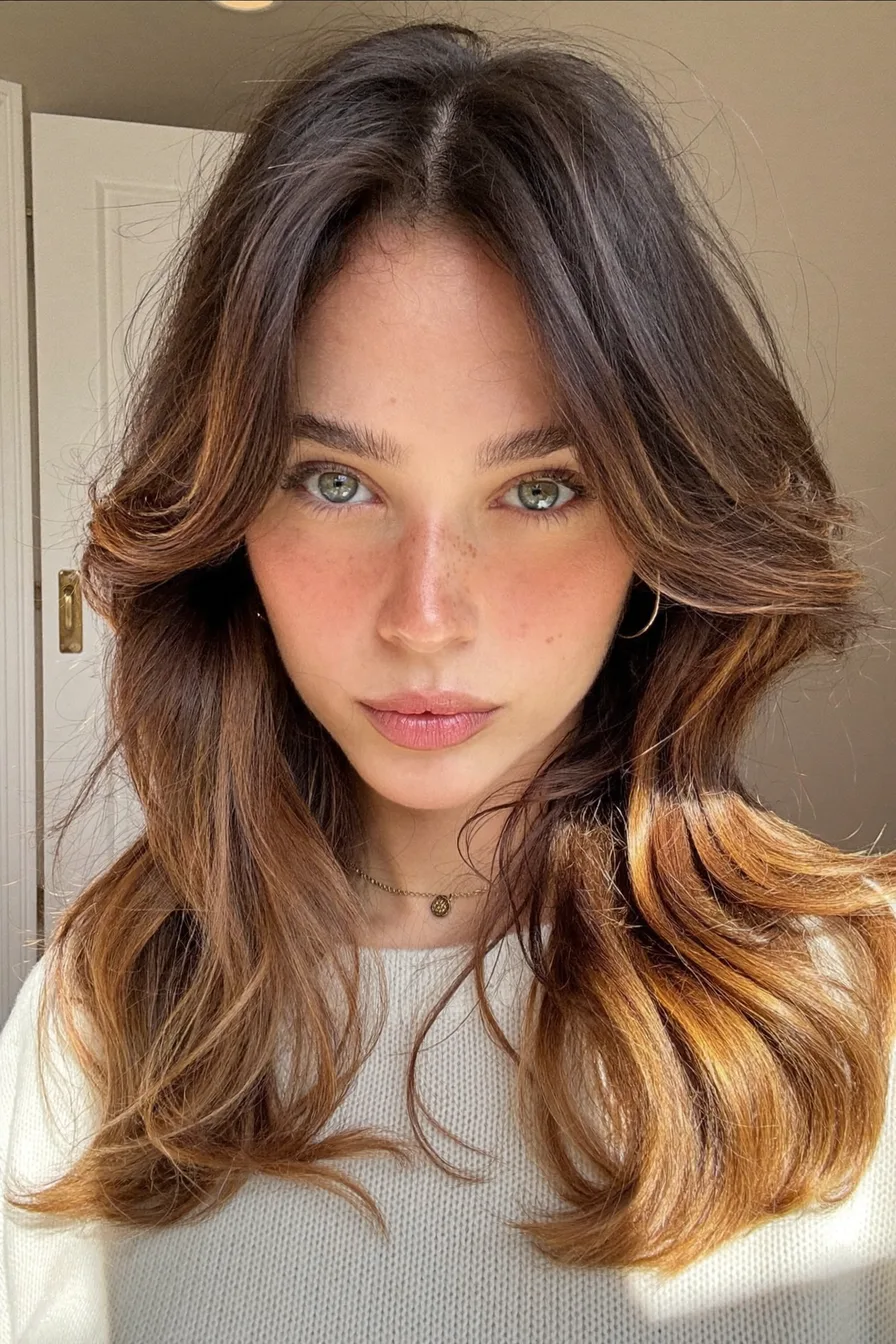 Modern Medium-Length Shag with Soft Face-Framing Layers