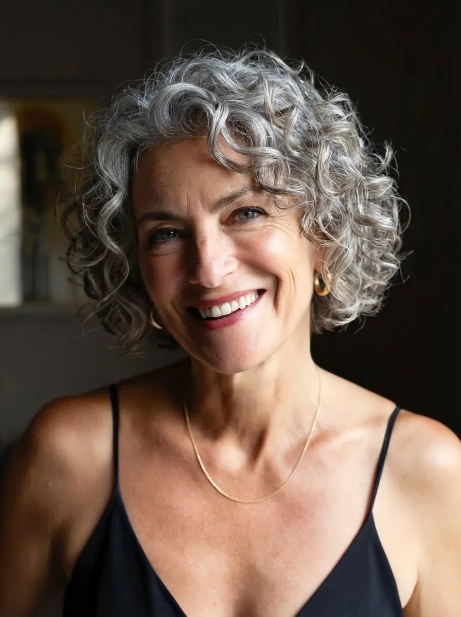 35 Stunning Short Bob Haircuts with Bangs for Older Women Over 50