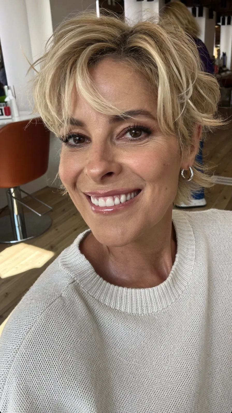 Textured Layered Pixie Cut with Curtain Bangs for Volume